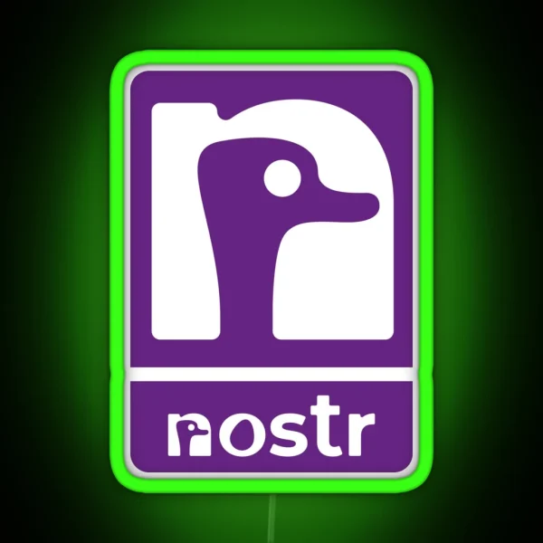Nostr RGB Neon Sign