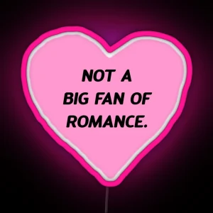 Not A Big Fan Of Romance RGB Neon Sign