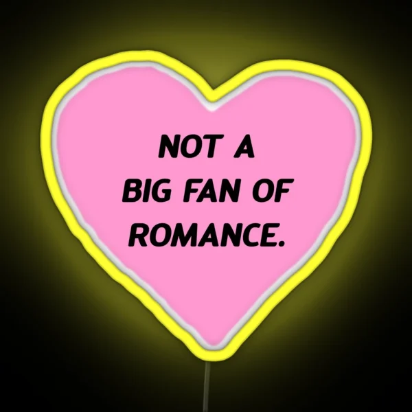 Not A Big Fan Of Romance RGB Neon Sign