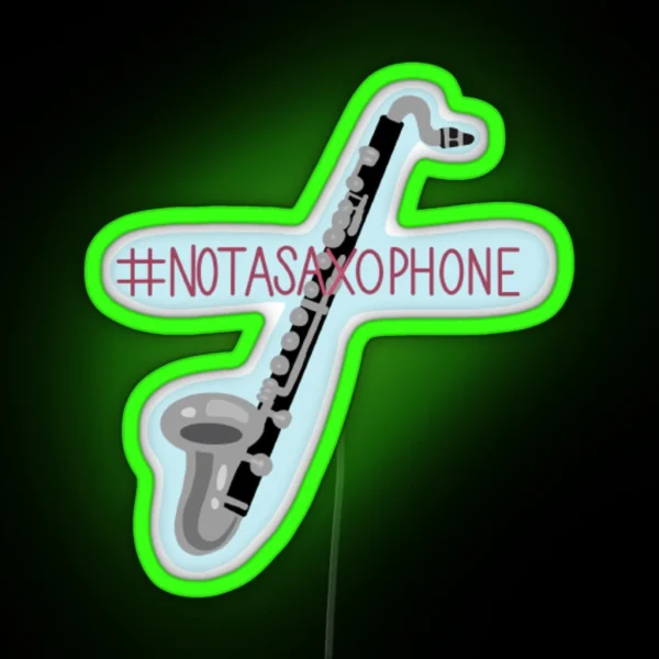 Not A Saxophone RGB Neon Sign