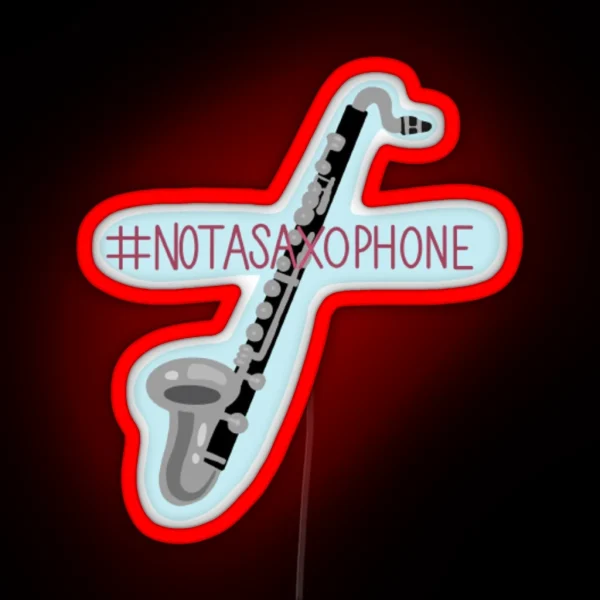 Not A Saxophone RGB Neon Sign