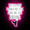 not-all-who-wander-are-lost-some-are-just-birding-typography-neon-sign-pink