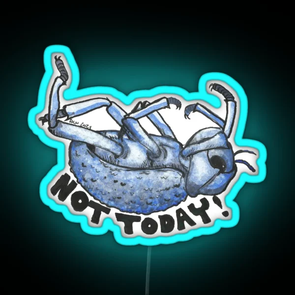 Not Today BDFB RGB Neon Sign