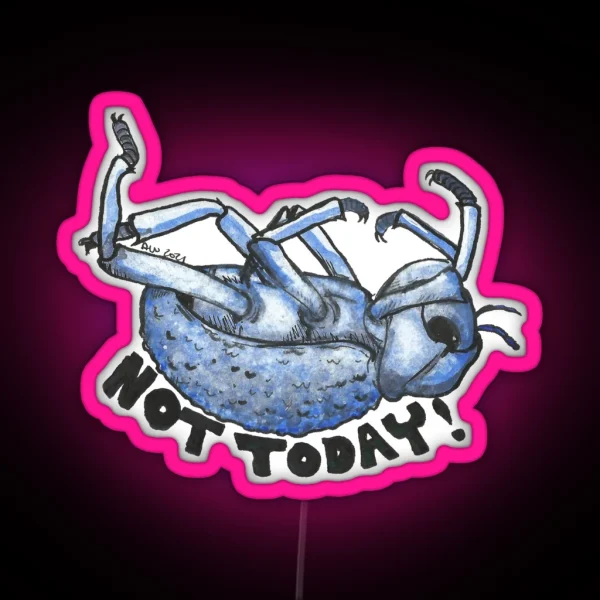 Not Today BDFB RGB Neon Sign