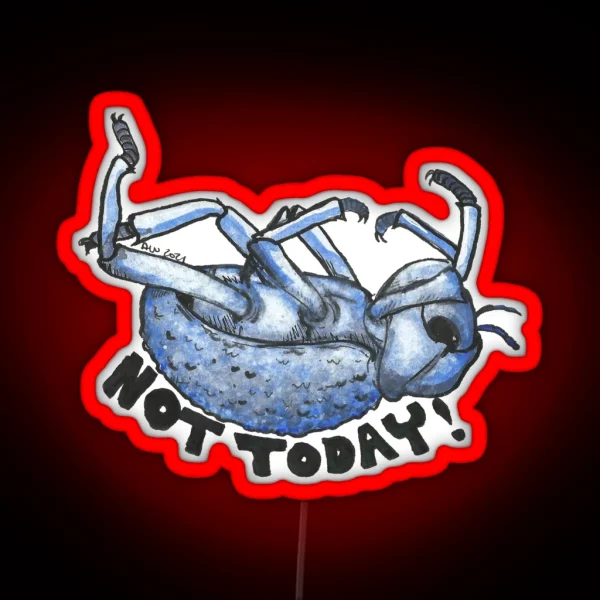 Not Today BDFB RGB Neon Sign