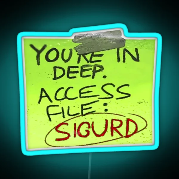Note Acess File RGB Neon Sign