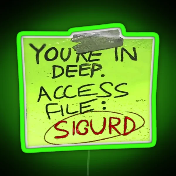 Note Acess File RGB Neon Sign