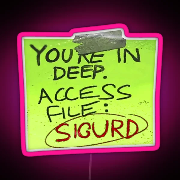 Note Acess File RGB Neon Sign