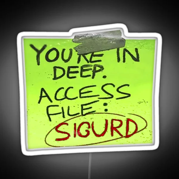Note Acess File RGB Neon Sign