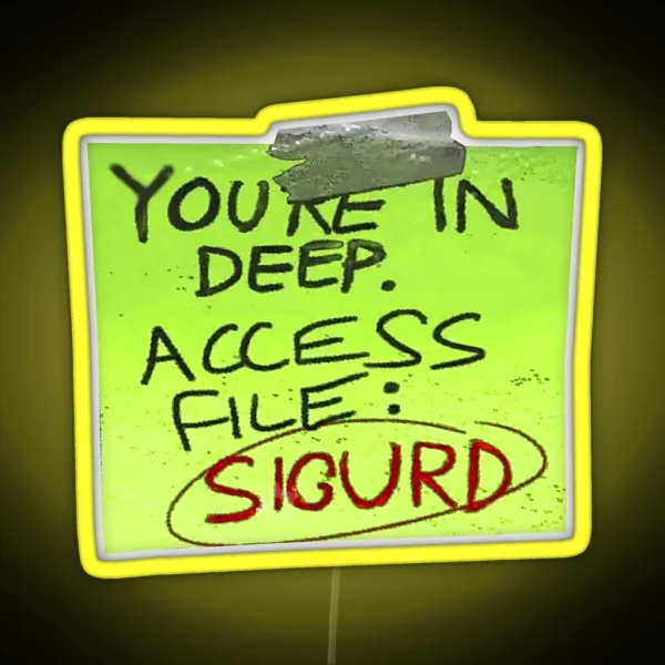 Note Acess File RGB Neon Sign