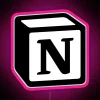notion rgb neon sign pink vibrant eye-catching display