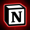 notion rgb neon sign red