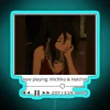 alt="Neon sign displaying Michiko and Hatchin with vibrant RGB lighting.