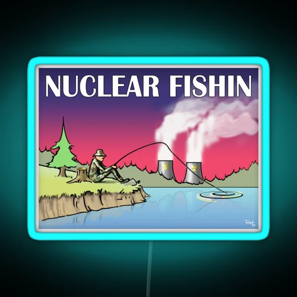 Nuclear Fishin RGB Neon Sign