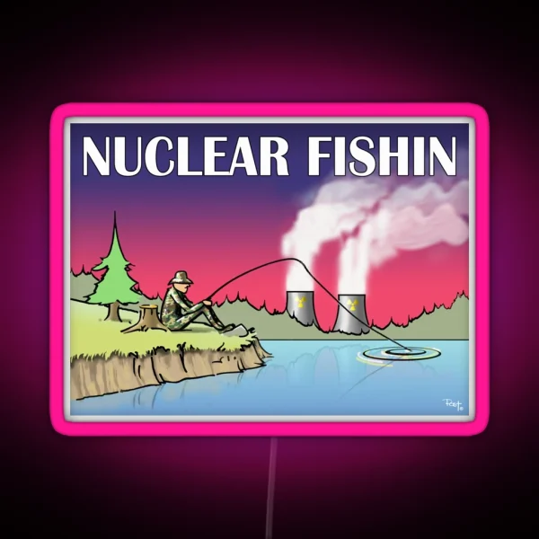 Nuclear Fishin RGB Neon Sign