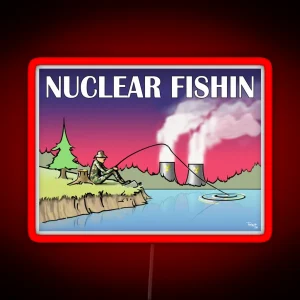 Nuclear Fishin RGB Neon Sign