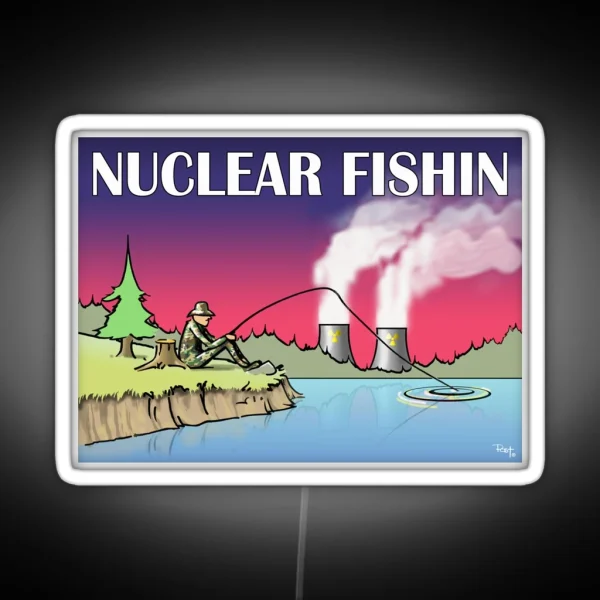 Nuclear Fishin RGB Neon Sign