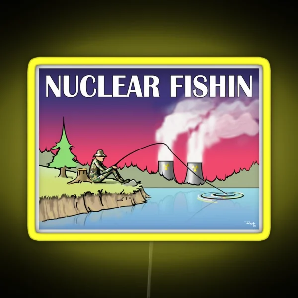 Nuclear Fishin RGB Neon Sign