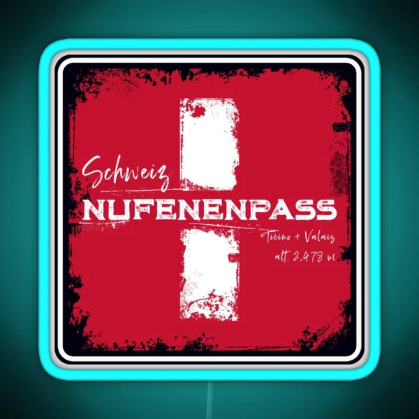 Nufenen Pass Switzerland Led Led RGB Neon Sign