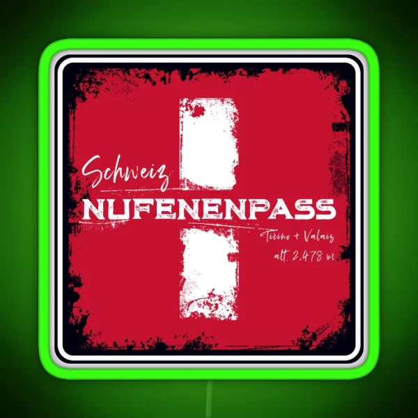 Nufenen Pass Switzerland Led Led RGB Neon Sign