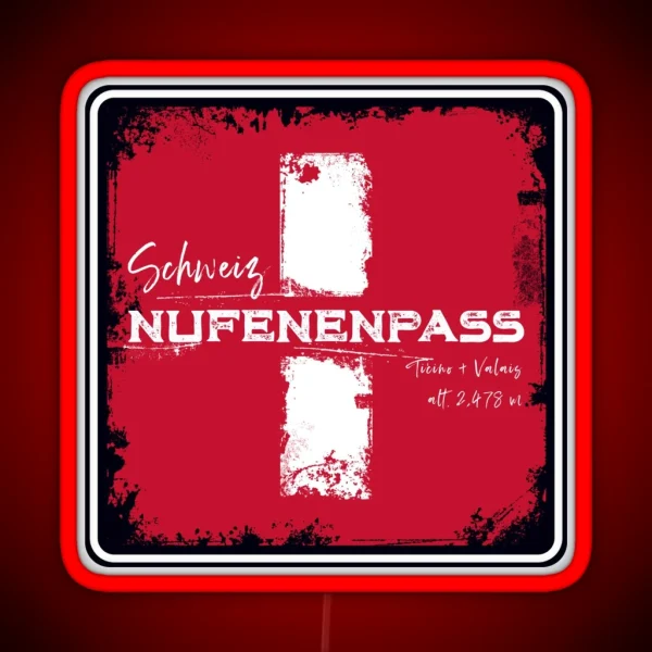 Nufenen Pass Switzerland Led Led RGB Neon Sign