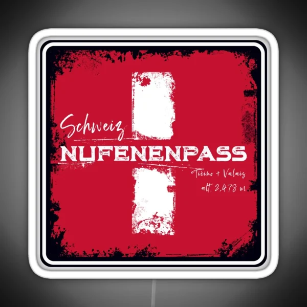 Nufenen Pass Switzerland Led Led RGB Neon Sign
