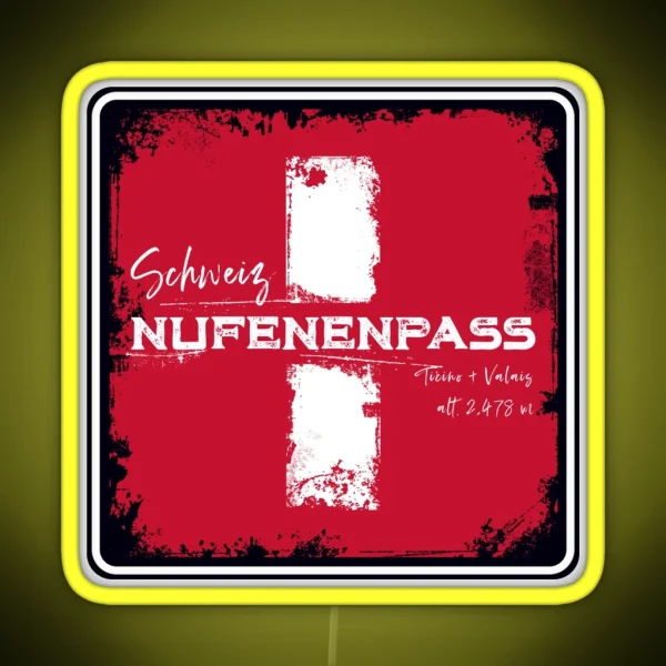 Nufenen Pass Switzerland Led Led RGB Neon Sign