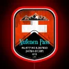 Nufenen Pass Switzerland Motorcycle Neon LED RGB Sign - Red