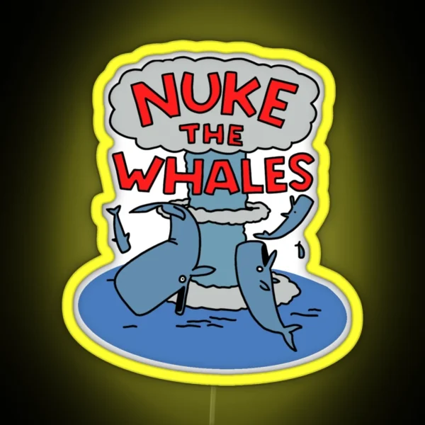 Nuke The Whales RGB Neon Sign