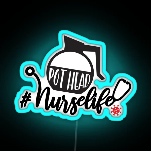 NURSELIFE Coffee Puns RGB Neon Sign