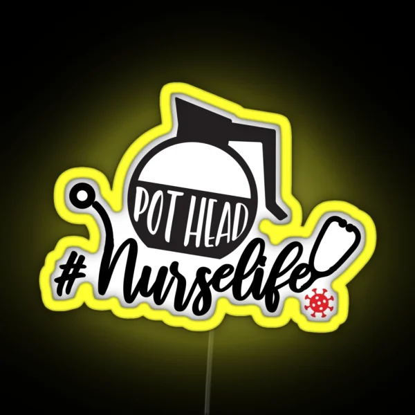 NURSELIFE Coffee Puns RGB Neon Sign