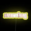 Nursing Neon Sign - RGB and Yellow Vector Graphic