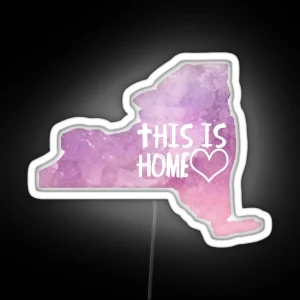 NY This Is Home RGB Neon Sign