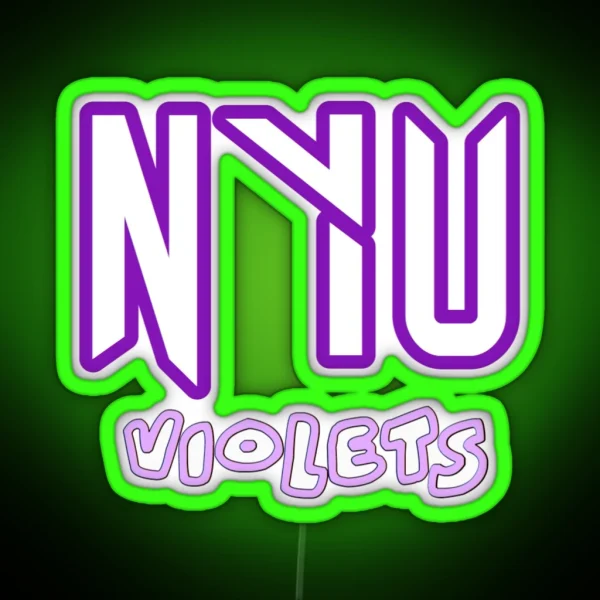 NYU Violets RGB Neon Sign