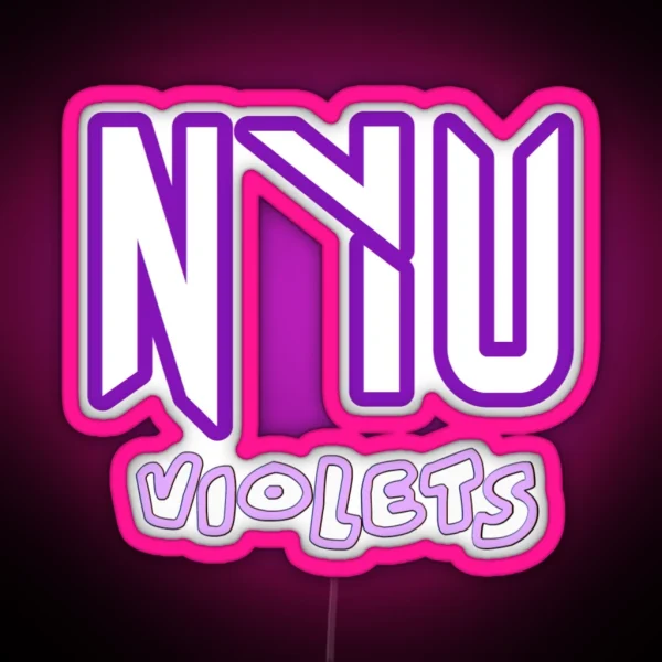 NYU Violets RGB Neon Sign