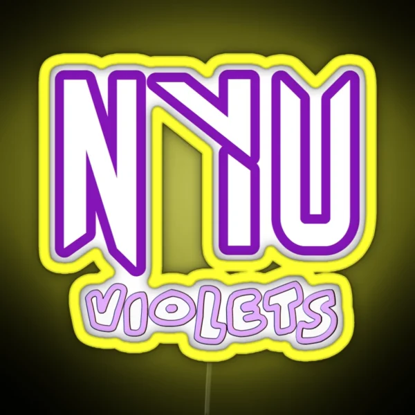 NYU Violets RGB Neon Sign