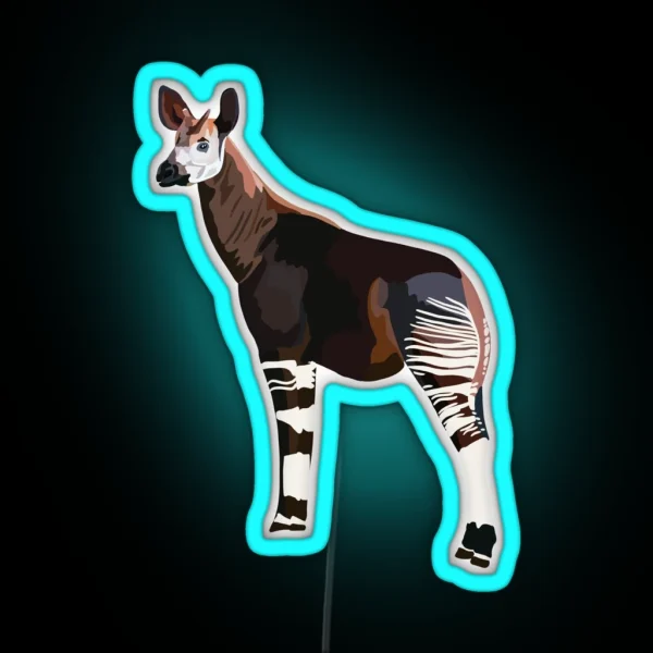 O Is For Okapi RGB Neon Sign