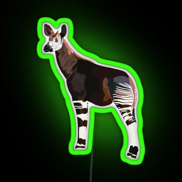 O Is For Okapi RGB Neon Sign