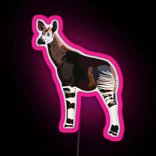 O Is For Okapi RGB Neon Sign