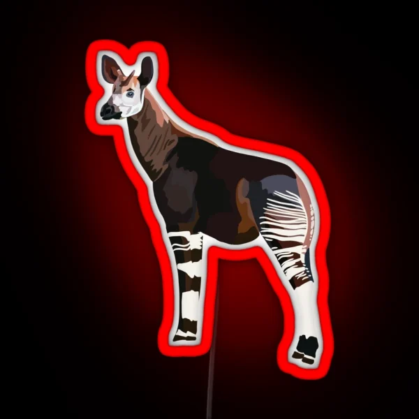 O Is For Okapi RGB Neon Sign