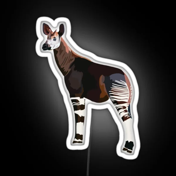 O Is For Okapi RGB Neon Sign