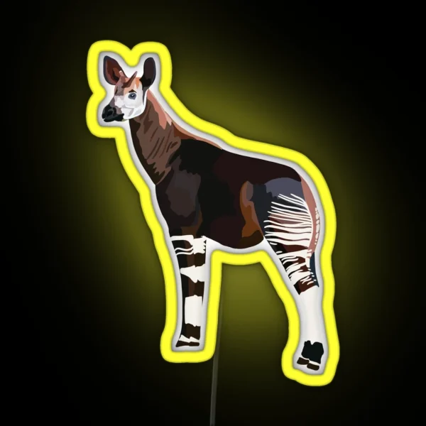 O Is For Okapi RGB Neon Sign