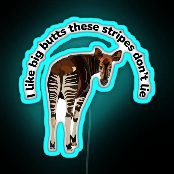O Is For Okapi RGB Neon Sign