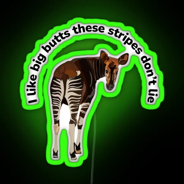 O Is For Okapi RGB Neon Sign
