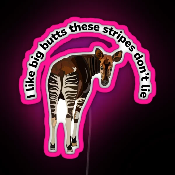 O Is For Okapi RGB Neon Sign