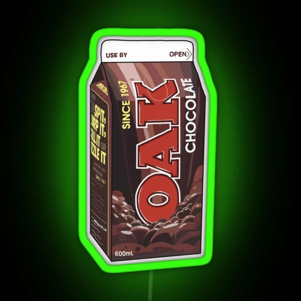 Oak Choccy Milk RGB Neon Sign