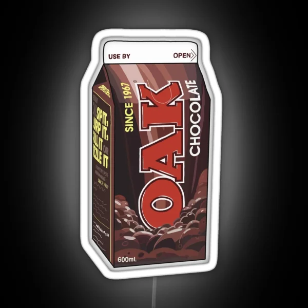 Oak Choccy Milk RGB Neon Sign