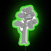 RGB neon green oak tree from the magic tree house design.