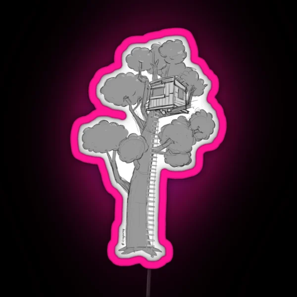 Oak Tree From The Magic Tree House RGB Neon Sign