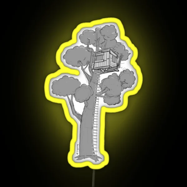 Oak Tree From The Magic Tree House RGB Neon Sign